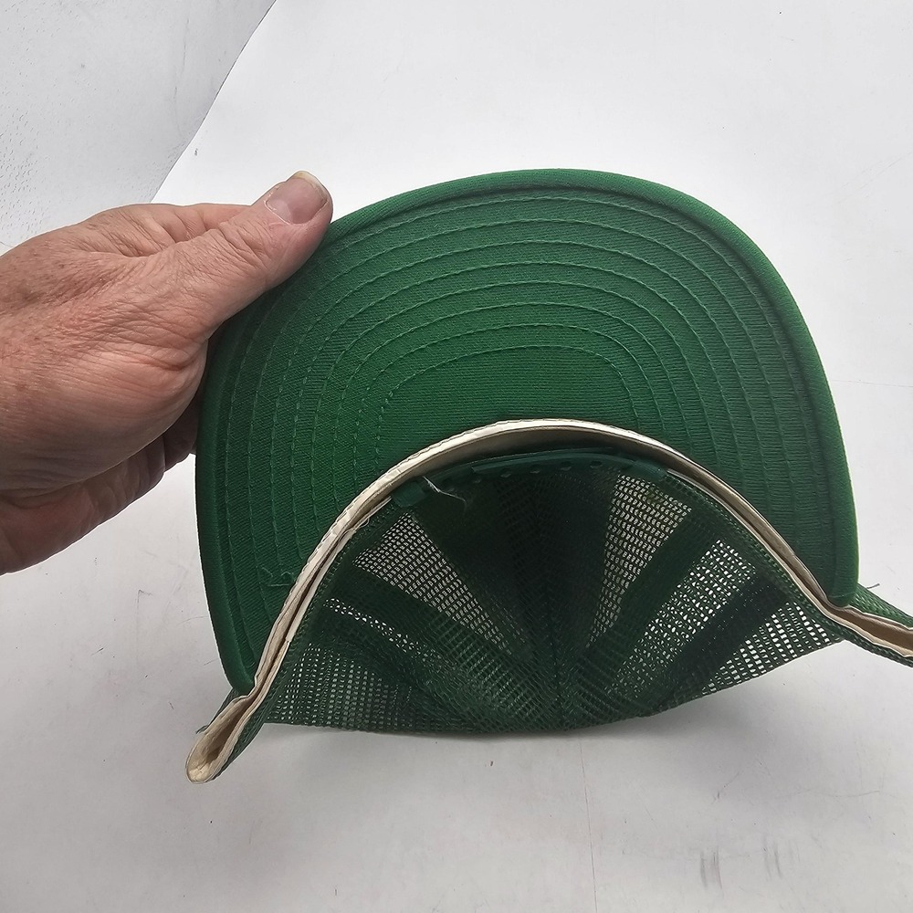 Vintage Boston Celtics Hat Cap Snap Back Large Green NBA Mesh Basketball AJD - Picture 5 of 11